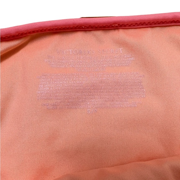 Victorias Secret Pink Coral Ombre Crochet Lace Bikini Bottoms Size Small - Picture 3 of 6